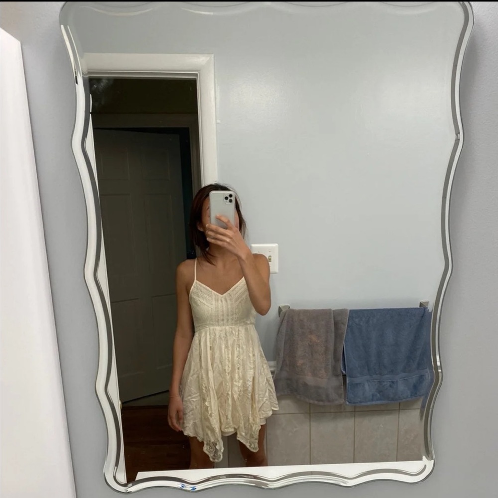 AE cream colored lace dress